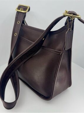 Vintage Coach Legacy Zip 9966 Classic Leather tote purse brass 90s y2k VTG brown